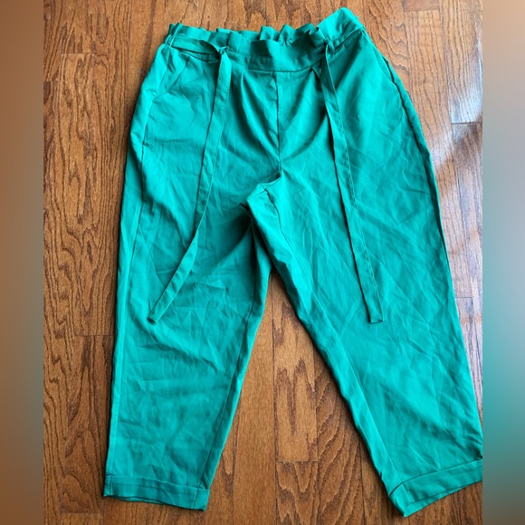New Look Green High Waist Pant - Picture 1 of 3
